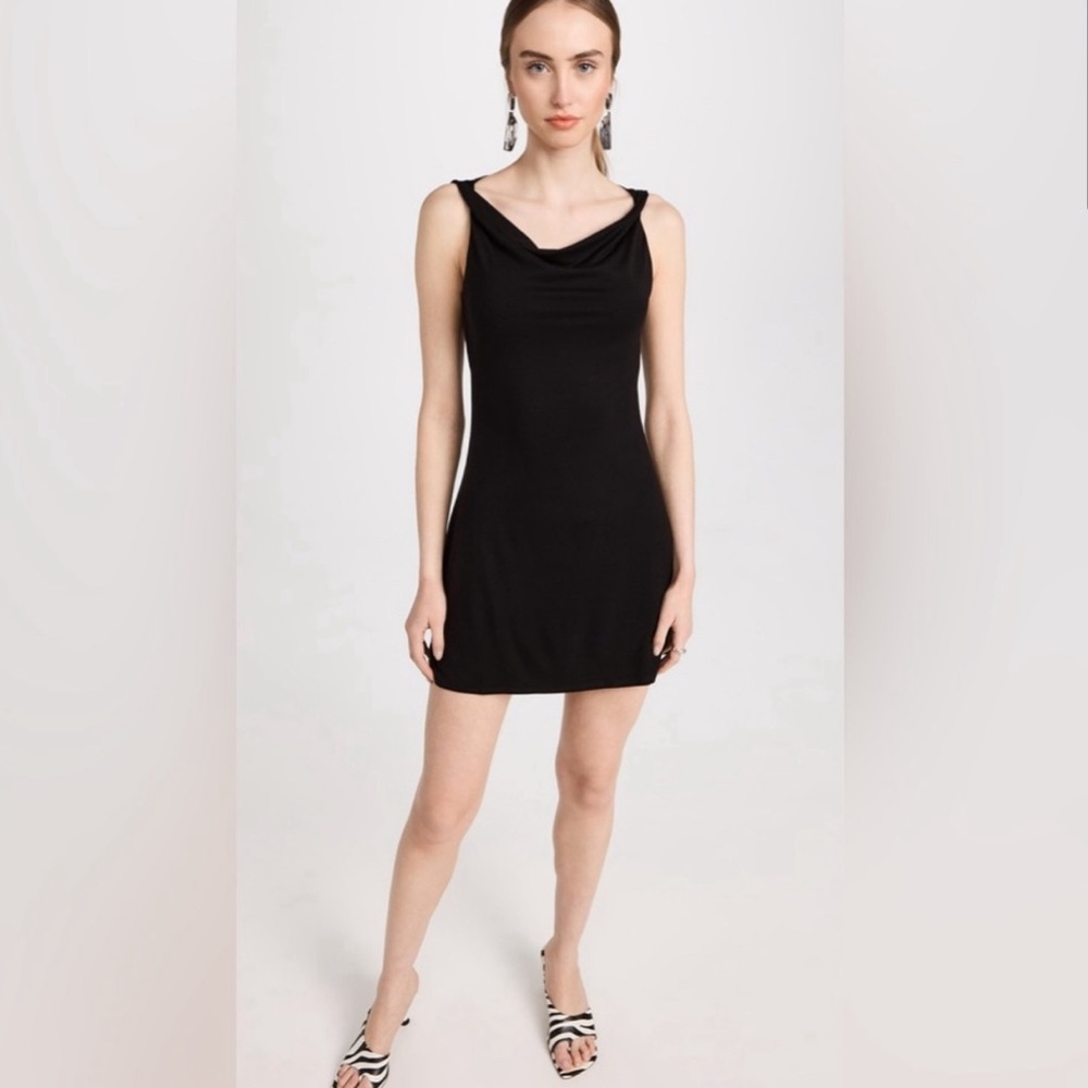 REFORMATION • Kailea Knit Mini Dress - Black Size Small